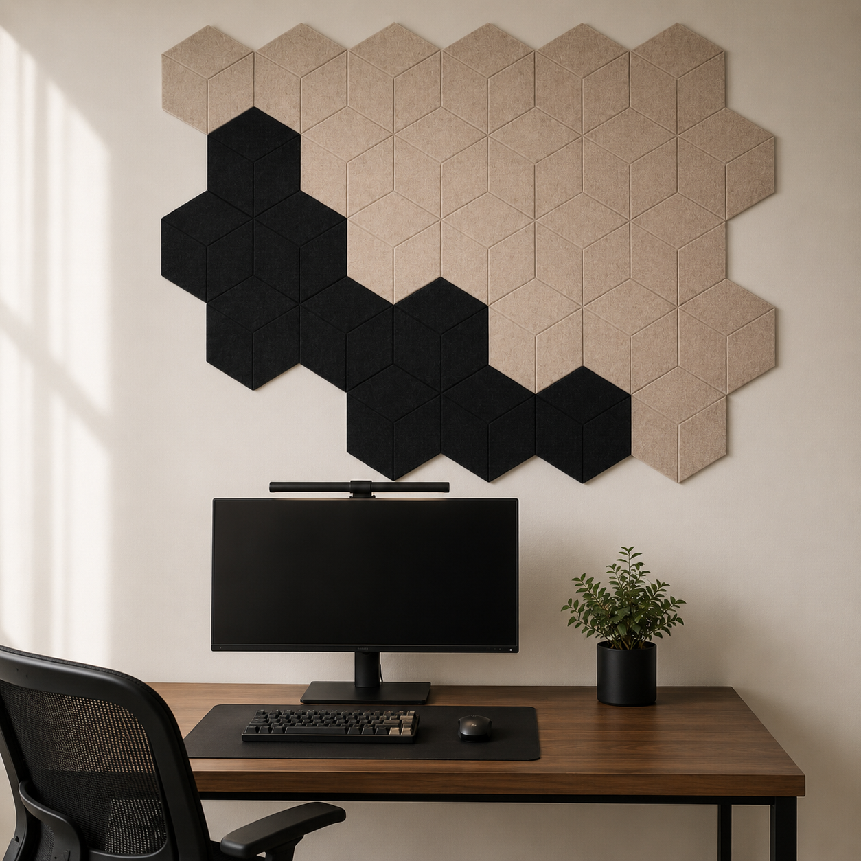 Hushfield acoustic panel set by Arkaneia, hero product photo