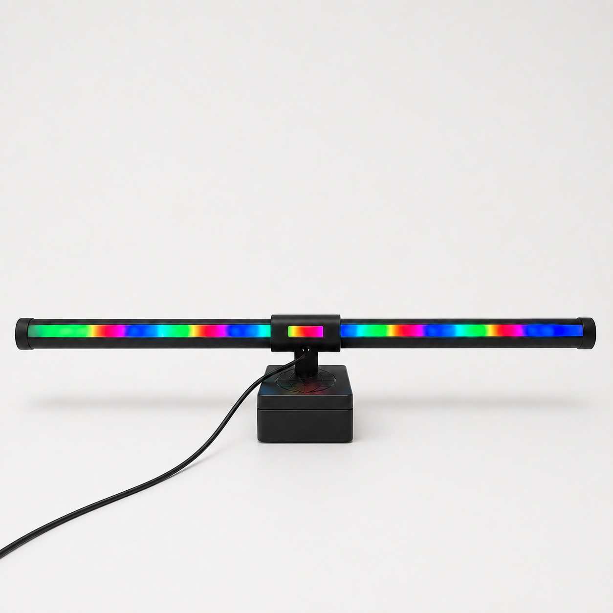 Aurora monitor light bar with RGB backlight by Arkaneia, hero product photo